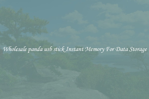 Wholesale panda usb stick Instant Memory For Data Storage
