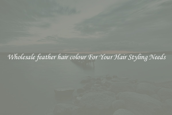 Wholesale feather hair colour For Your Hair Styling Needs