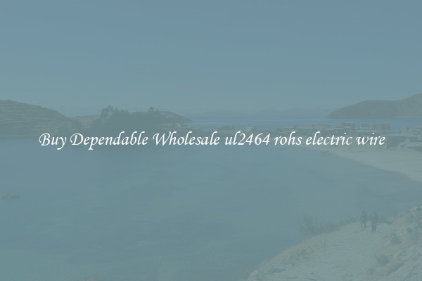 Buy Dependable Wholesale ul2464 rohs electric wire