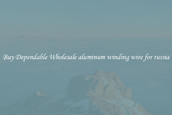 Buy Dependable Wholesale aluminum winding wire for russia