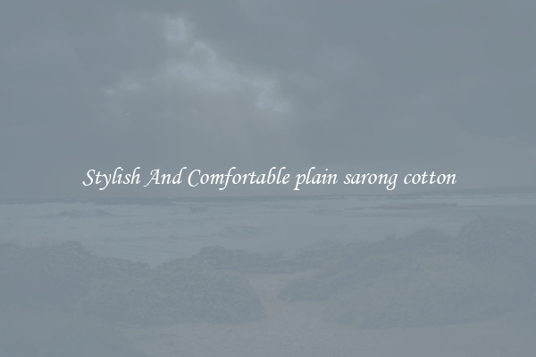 Stylish And Comfortable plain sarong cotton
