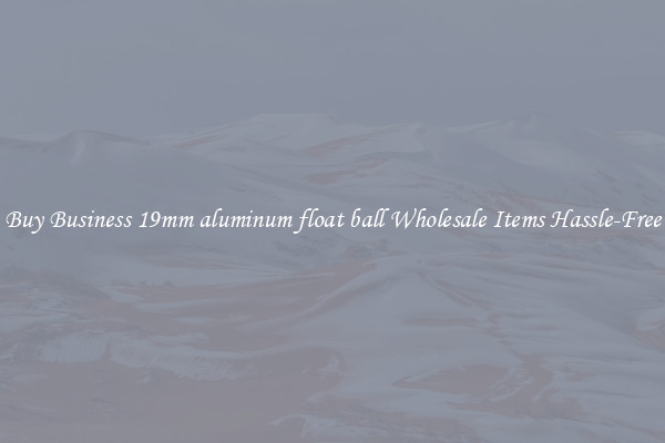 Buy Business 19mm aluminum float ball Wholesale Items Hassle-Free