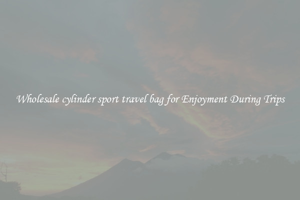 Wholesale cylinder sport travel bag for Enjoyment During Trips