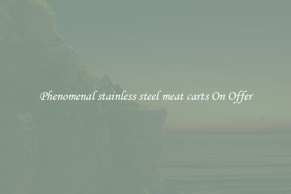 Phenomenal stainless steel meat carts On Offer