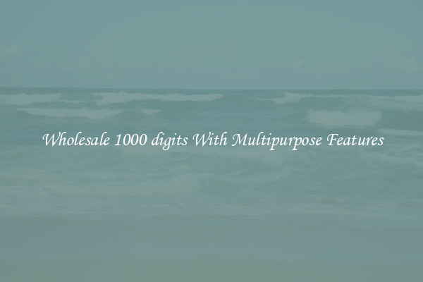 Wholesale 1000 digits With Multipurpose Features