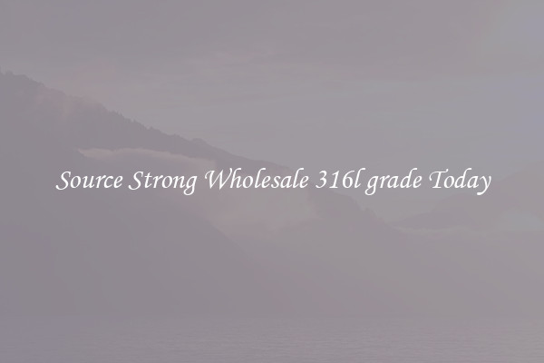 Source Strong Wholesale 316l grade Today