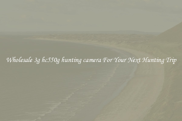 Wholesale 3g hc550g hunting camera For Your Next Hunting Trip
