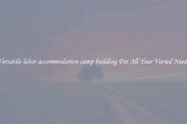 Versatile labor accommodation camp building For All Your Varied Needs